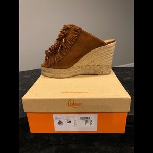 Castaner Tobacco Color Suede Wedges *BRAND NEW*